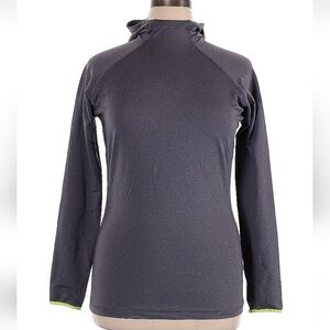 Nike Women's Dark Purple Hooded Long Sleeve Sweatshirt